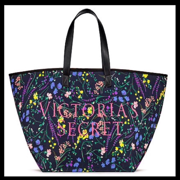 Victoria's Secret Handbags - Victoria’s Secret Canvas Floral Tote